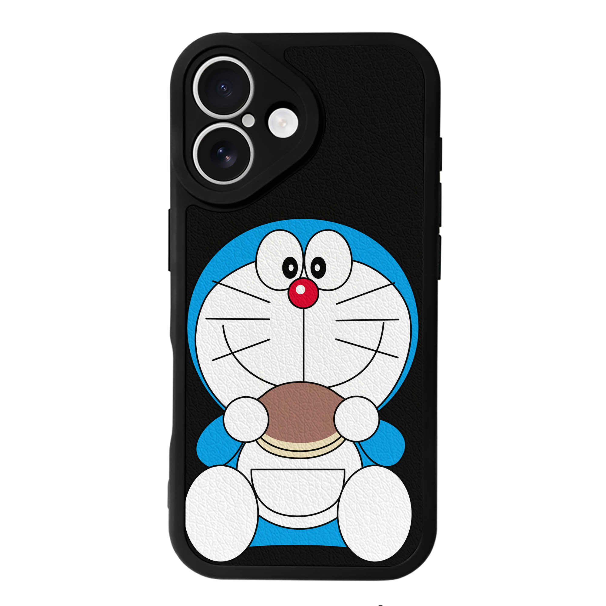 （画像用） ドラえもん Doraemon 【iPhone 16シリーズ対応】シリコンスマホケース（レザー調） 材質：シリコン